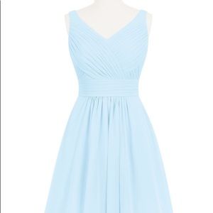 Azazie Sky Blue Grace Bridesmaid Dress